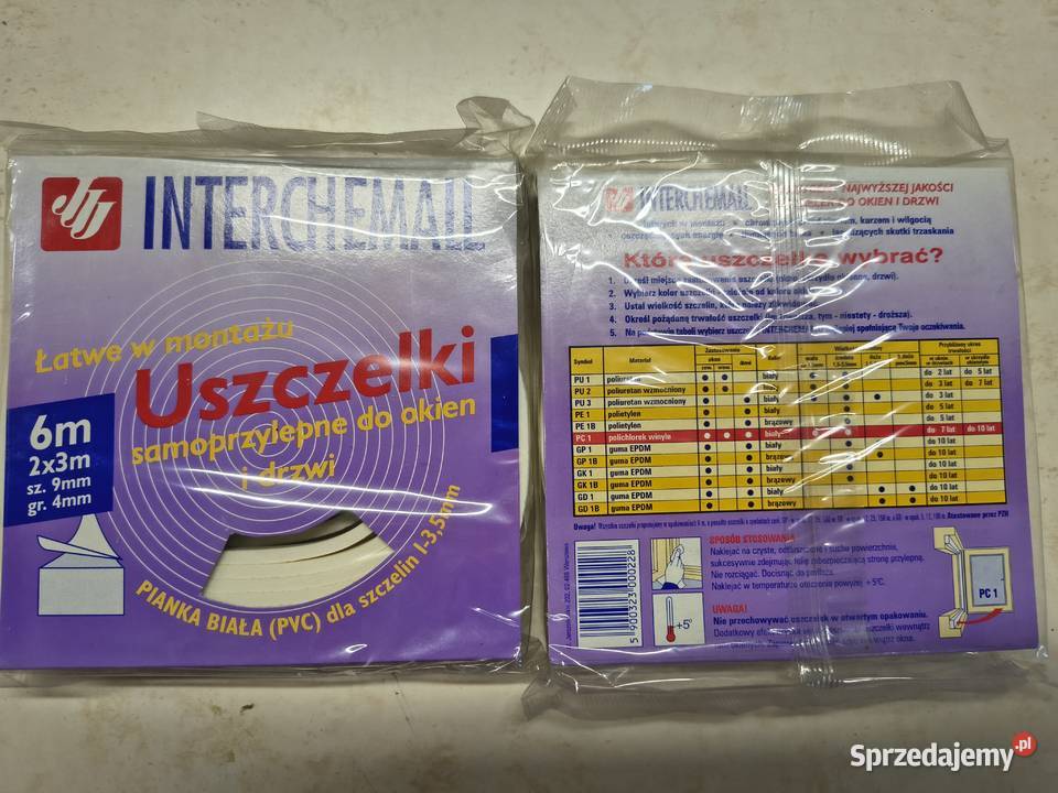 USZCZELKI SAMOPRZYLEPNE do okien różne rodzaje Okna ścienne świętokrzyskie Oblęgór