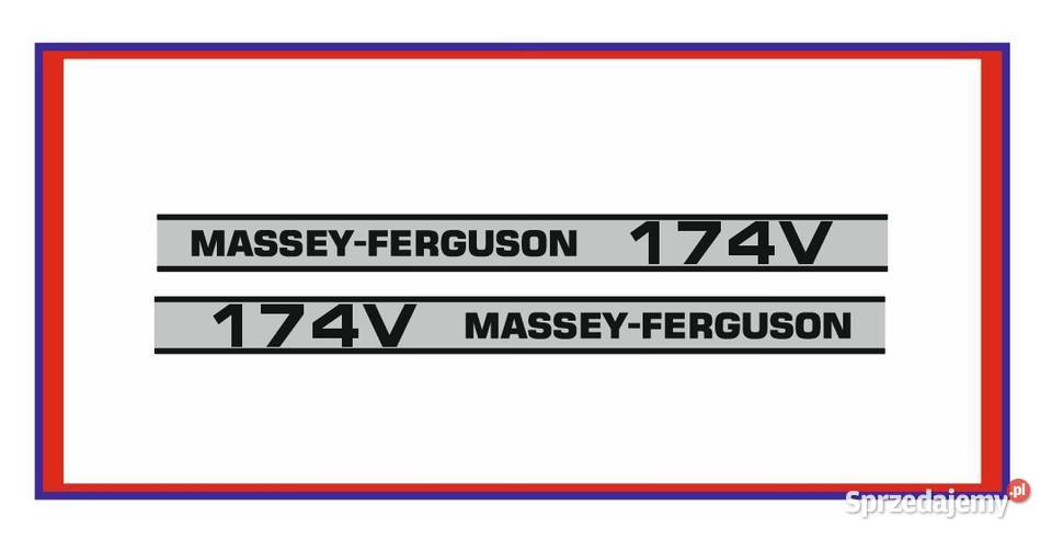 Naklejki Massey Ferguson 174V Ciągnik Traktor Rolnictwo Opole