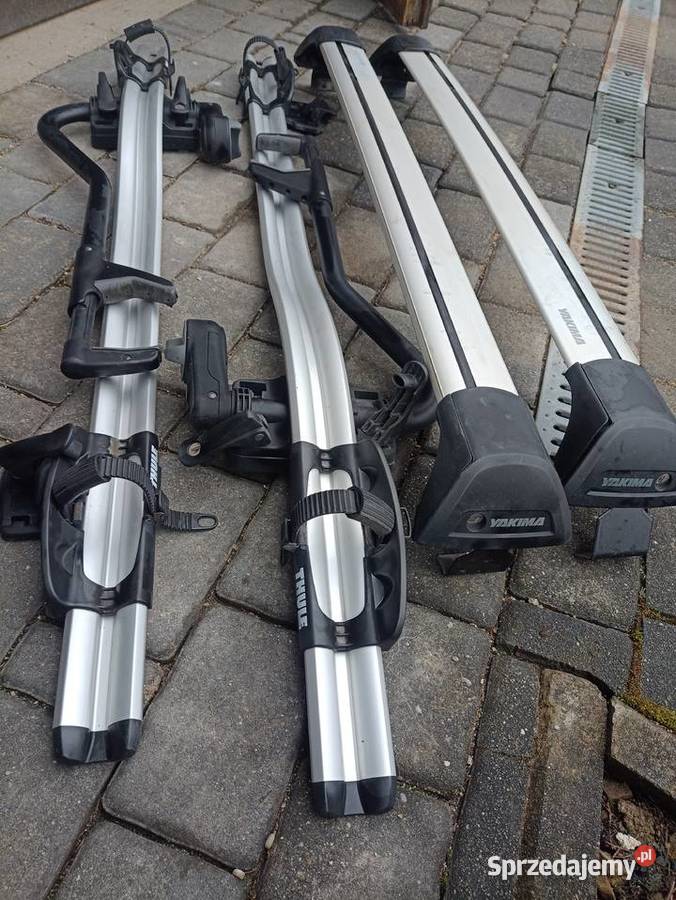 2 bagażniki rowerowe Thule i baza Yakima komplet małopolskie Kościelisko