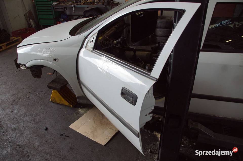 DRZWI LEWE PRZÓD OPEL ASTRA G 10L BIAŁY kujawsko-pomorskie Lipno