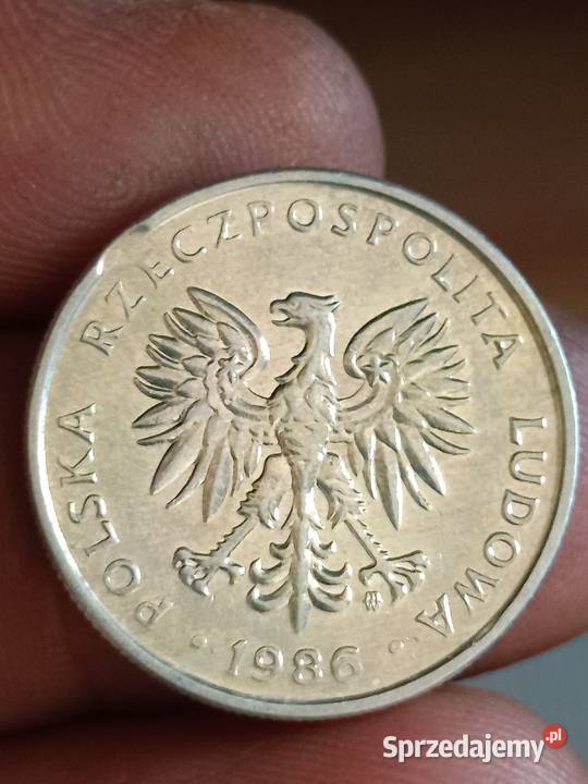 Sprzedam monete 50 groszy 1986 r odkroj blachy Chełm sprzedam