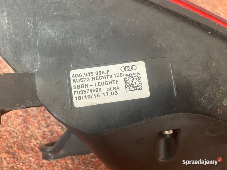 Lampa tylna AUDI 4G8945096F sprzedam