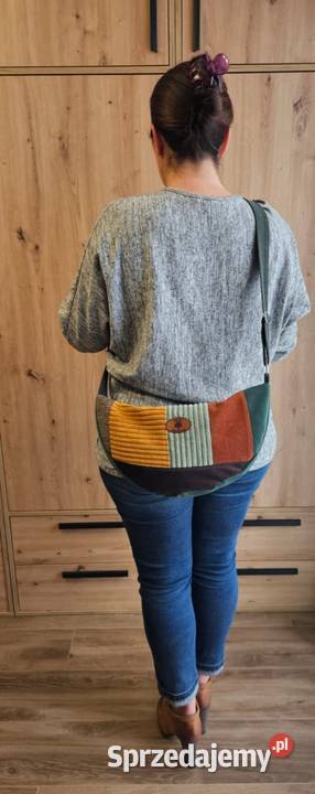 Torba na ramię handmade zielony Wrocław