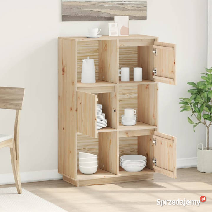 Szafka 74x35x117 lite drewno sosnowe WM814364 Warszawa sprzedam