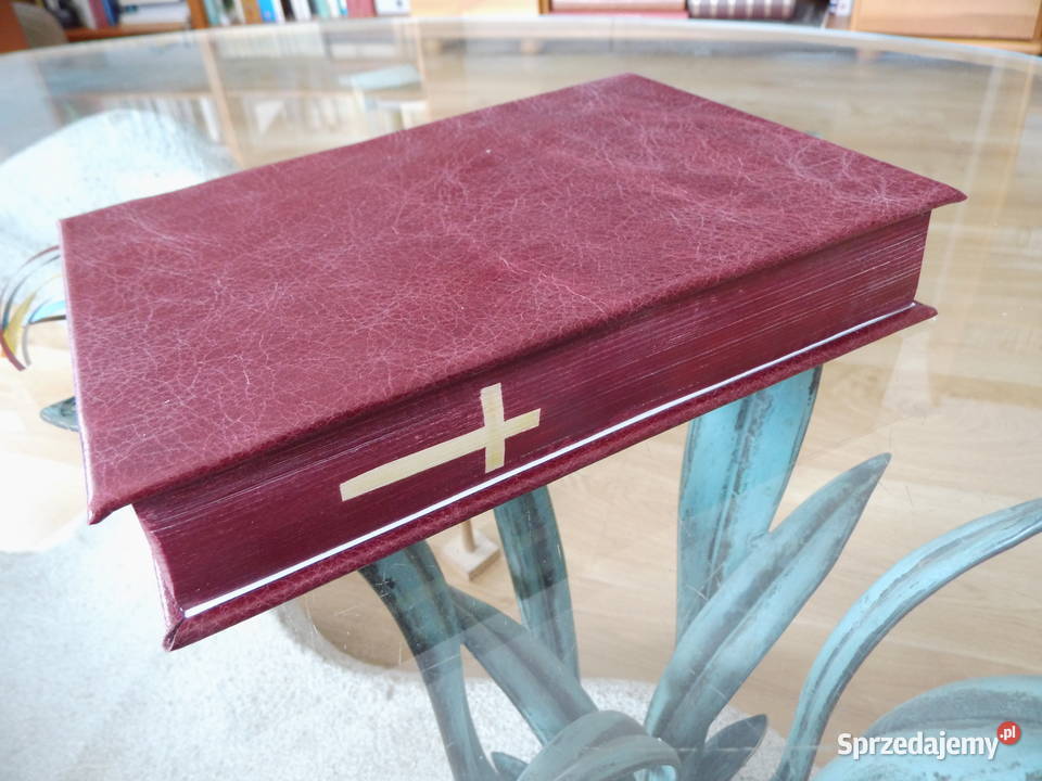 Biblia 2024 Oprawa ze skóry Czerwona Radzewice