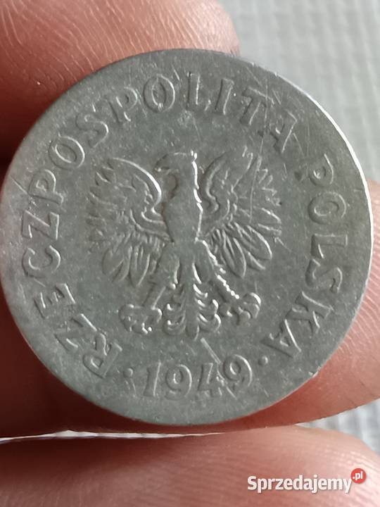 Sprzedam monete 50 gr 1949 r mala skretka Chełm