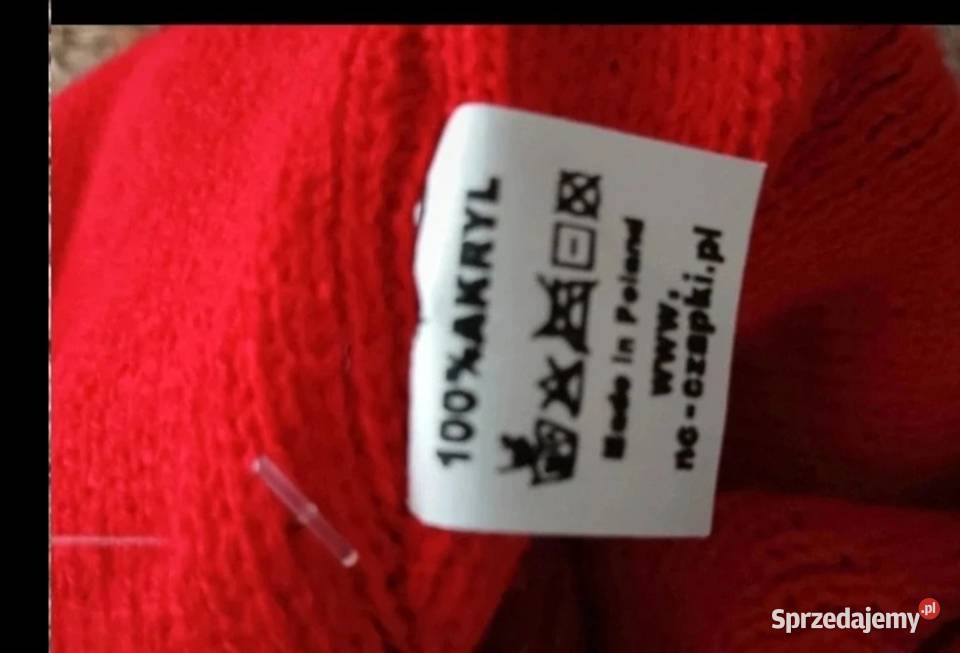 Czapka damska zimowa czerwona