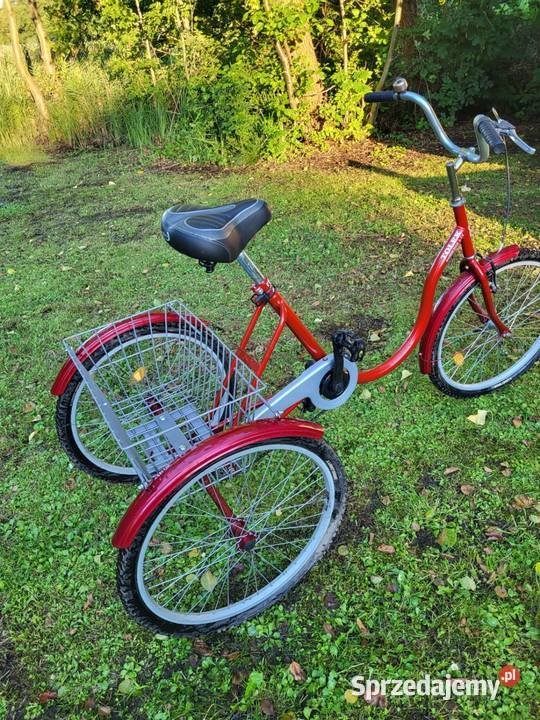Prawie nowy Rower trójkołowykoła 24 Barlinek sprzedam