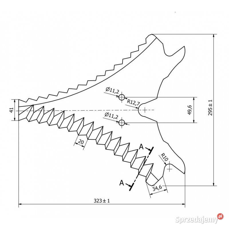 Nóż do przyczepy samozbierającej Strautmann Kamionna sprzedam