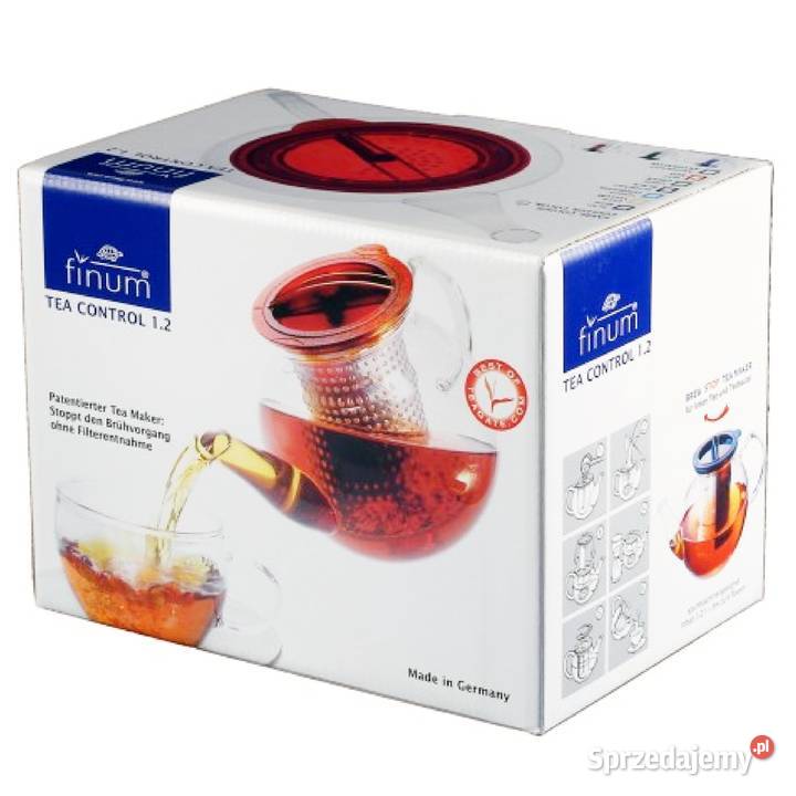 Szklany imbryk czajnik zaparzacz FINUM TEA Warszawa