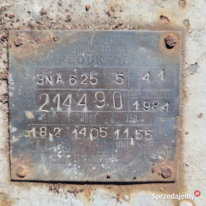 Przekładnia zębata 3NA625 Reduktor WT 625 3N WD Pozostałe Nowy Korczyn sprzedam