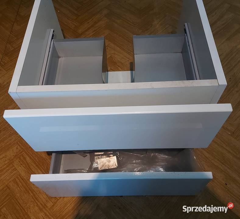 Szafka wisząca pod umywalkę wysoki połysk 39cm