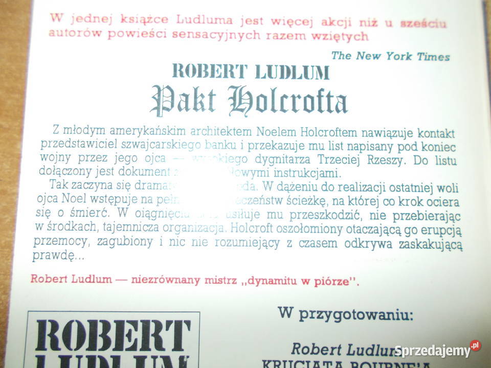 Robert Ludlum Pakt Holcrofta Głubczyce
