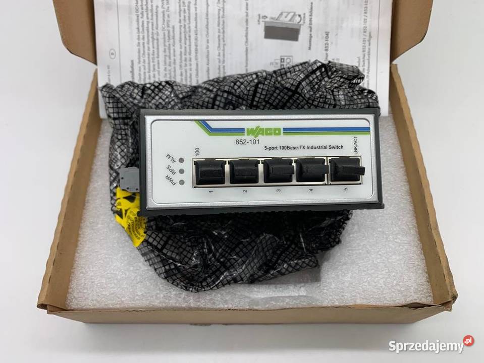 WAGO 852101 SWITCH PRZEMYSŁOWY Pozostałe Warszawa