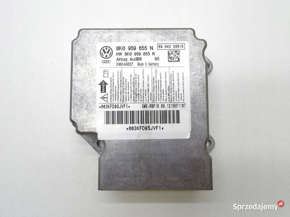 MODUŁ SENSOR STEROWNIK AIRBAG 8K0959655N AUDI A4 małopolskie