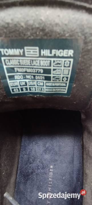 Buty męskie Tommy Hilfiger granatowe zamszowe sprzedam