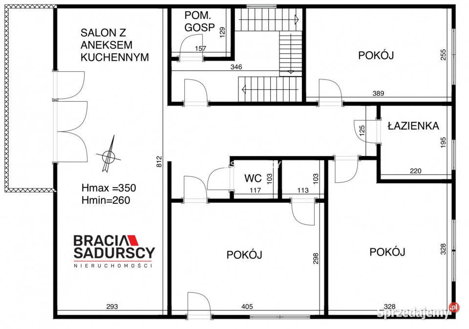 Mieszkanie Tomaszowice Kolberga 833m2 4 pokoje