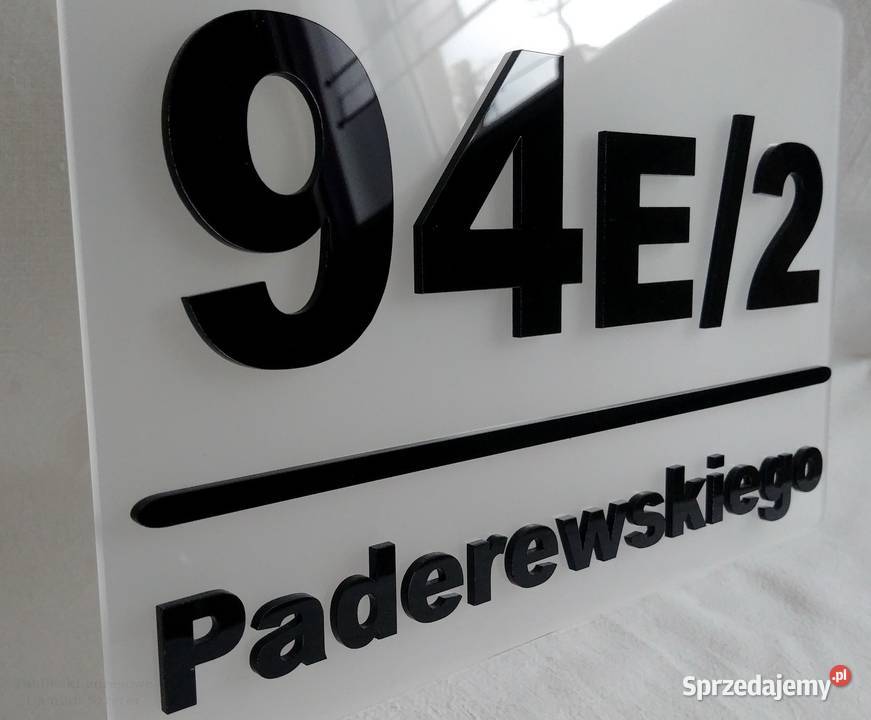 Numer na dom 3D LED solarny bateria słoneczna mazowieckie Warszawa
