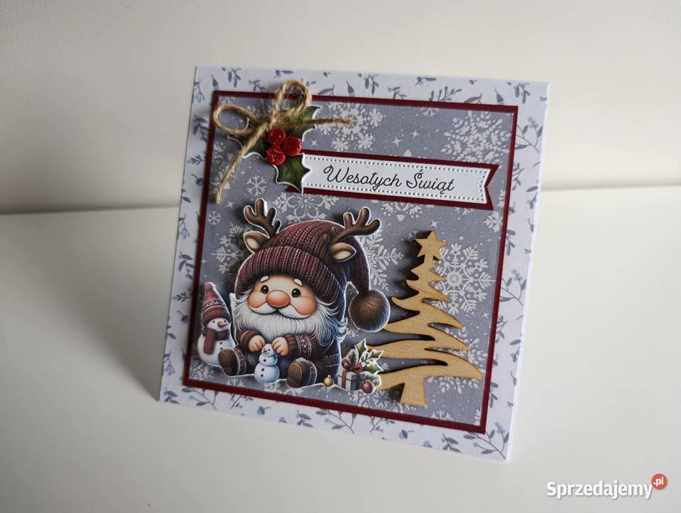 Kartka Świąteczna Boże narodzenie ręcznie łódzkie Łódź