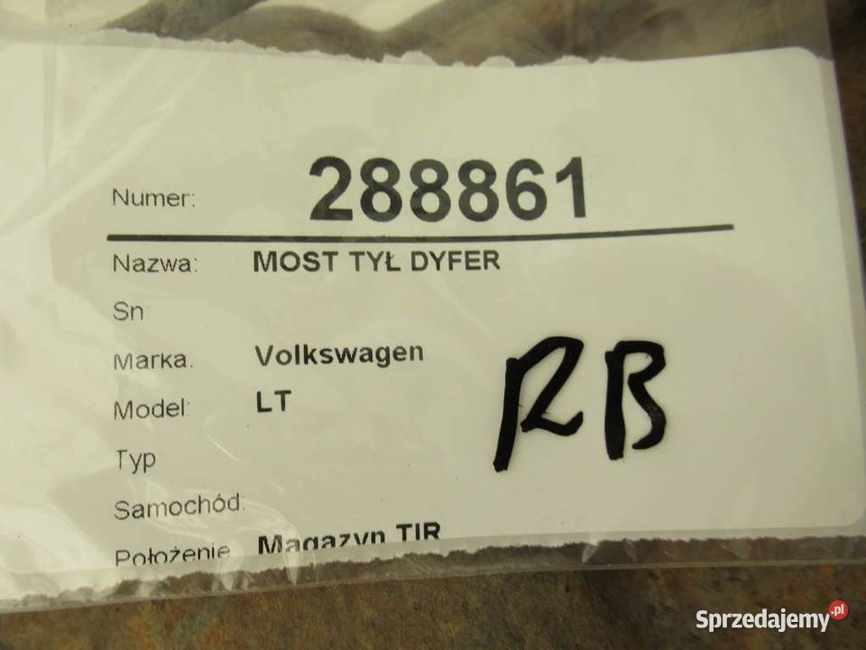 MOST TYŁ DYFER VW LT 28 35 PRZEŁOŻENIE 24 70 podkarpackie sprzedam