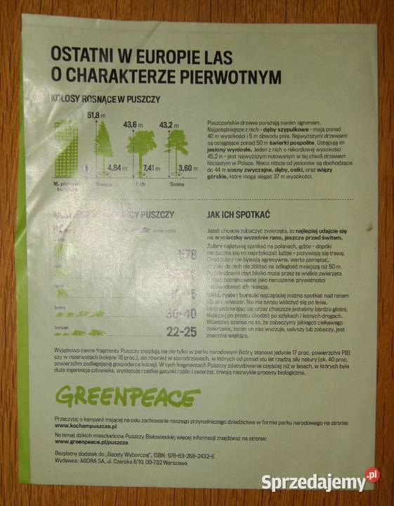 Mapa Puszczy Białowieskiej mapa turstyczna lubelskie Parczew sprzedam