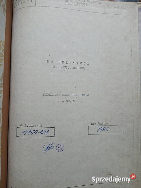 Mieszarka masy rdzeniowej MS 0075C Mykanów
