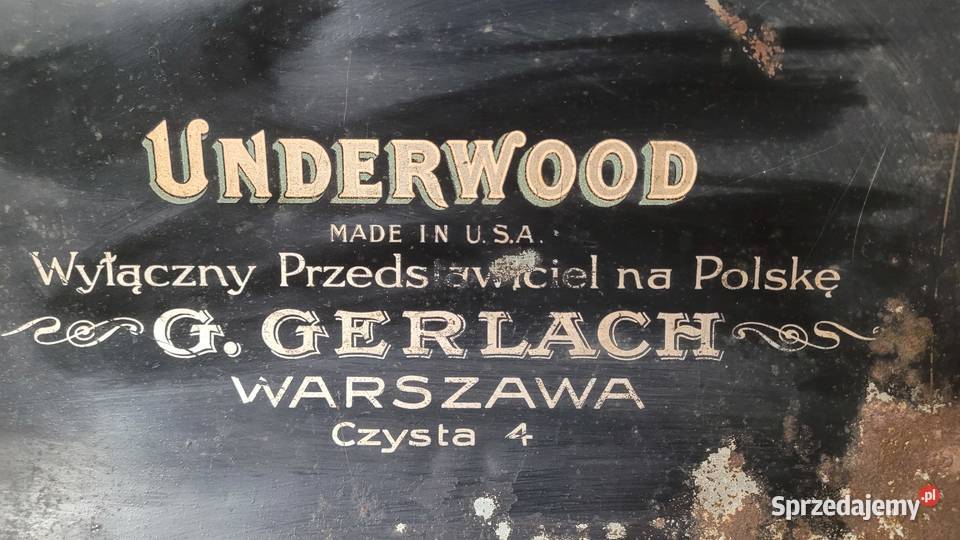 Przedwojenna maszyna do pisania Underwood No5 Warszawa sprzedam