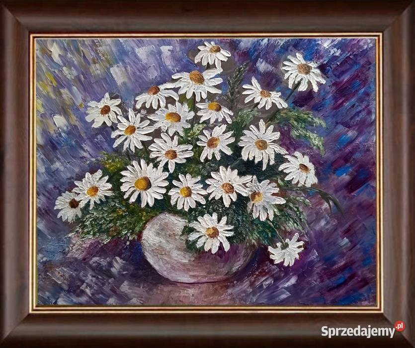 Obraz olejny Rumianki lubelskie Lublin