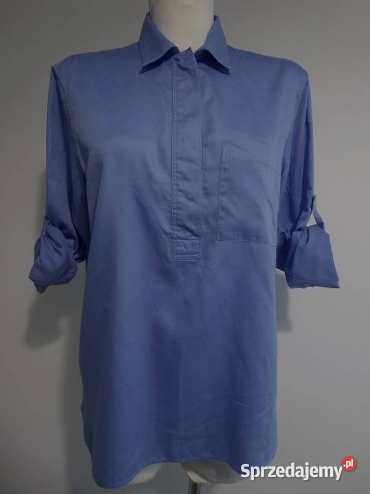 Koszula Bawełniana Modny Kolor Royal Blue Gap