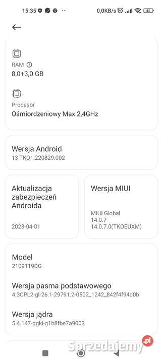 Xiaomi 11Lite 5G NE dolnośląskie Świebodzice