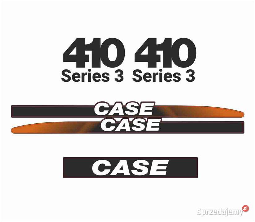 Naklejki CASE 410 miniładowarka laminat UV MOCNE Pozostałe Pleszew