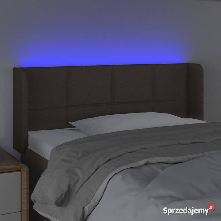 Zagłówek do łóżka z LED taupe 103x16x7888 Warszawa