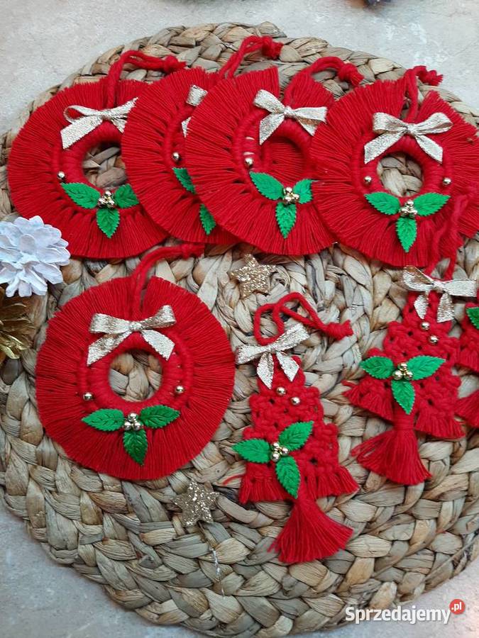 Ozdoby na choinkę 8 święta bombka rękodzieło Bydgoszcz
