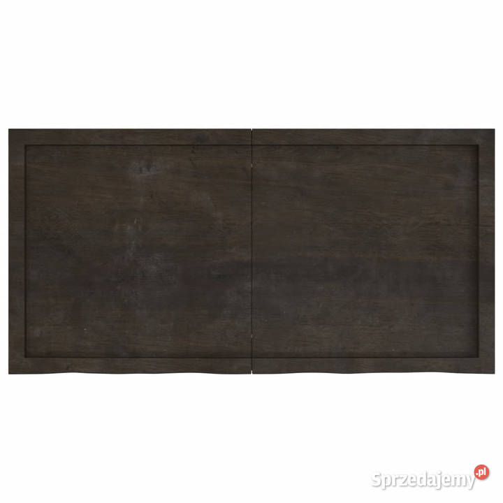 Blat stołu ciemnobrązowy 120x60x24 lite drewno Blaty mazowieckie Warszawa