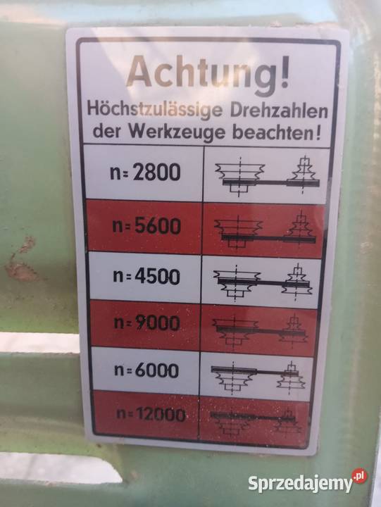Frezarka dolnowrzecionowa Bauerle 45 stopni Wejherowo