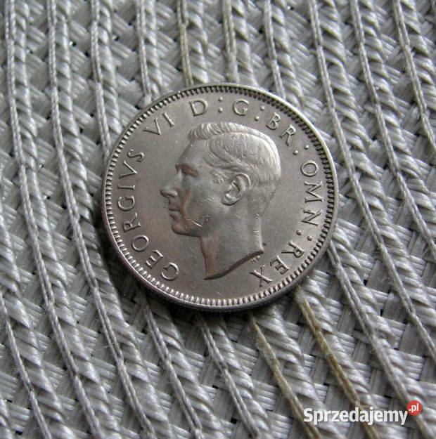Wielka Brytania 1 Szyling 1948r Herb Angielski Kalisz
