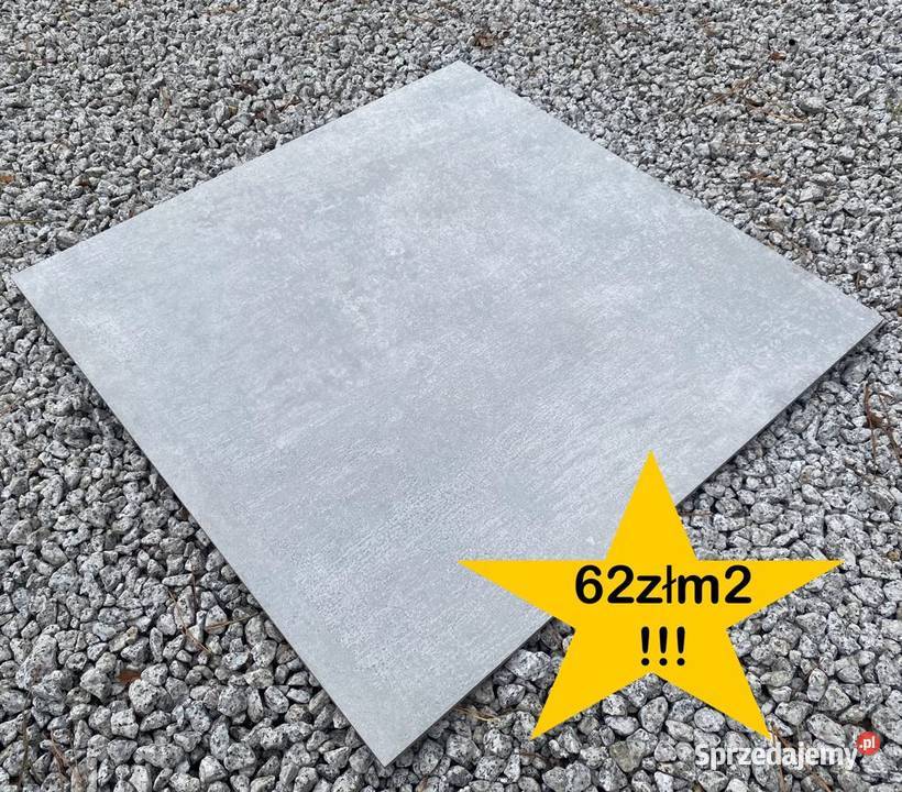 Okazja Gres Polerowany LUX GREY 60x60 imitujący mazowieckie Grójec