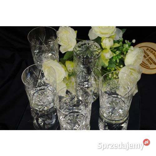 Komplet kryształowych szklanek do whisky 5 sztuk