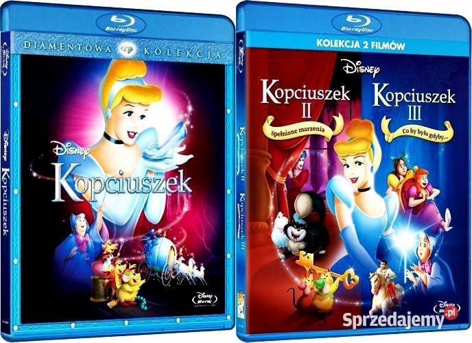 KOPCIUSZEK DISNEY TRYLOGIA 2 x BLURAY Kalisz