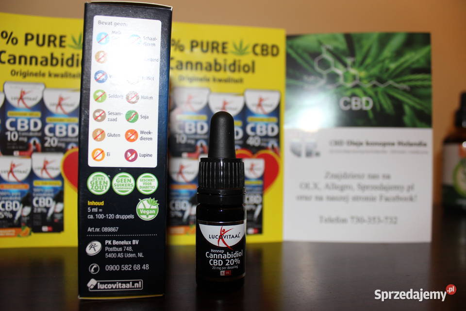Olej konopny CBD Lucovitaal 20 5 ml Łódź