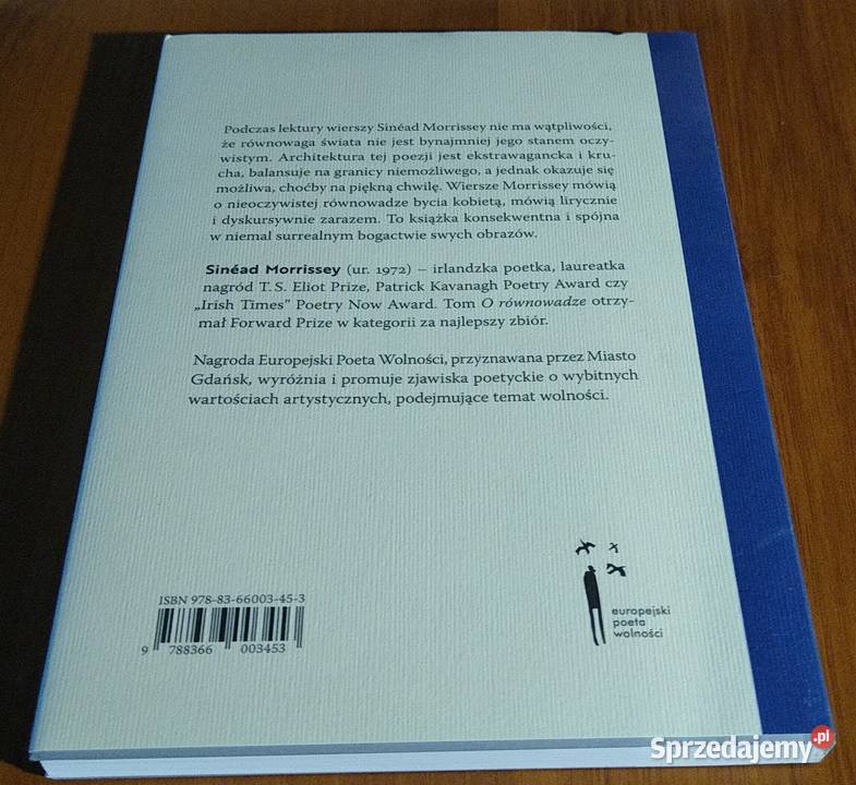 O równowadze On balance Sinad Morrissey Proza i poezja Gdańsk