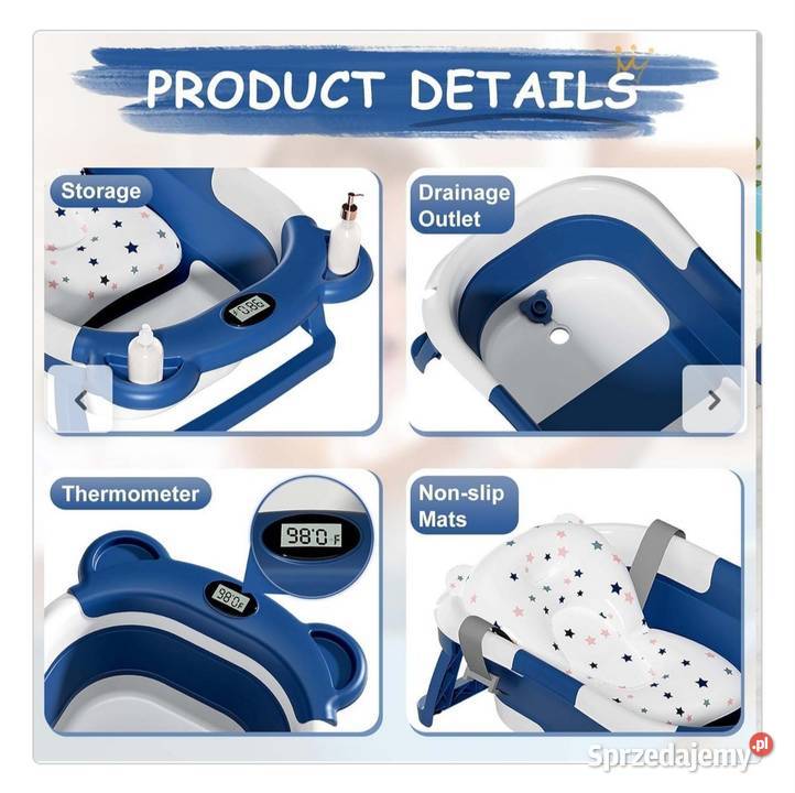 przenośna składana wanienka z termometrem Gorzów Wielkopolski
