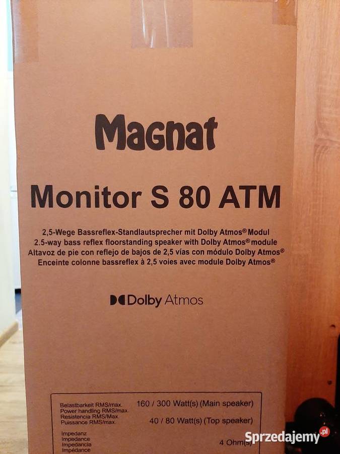 Kolumny magnat monitor s80 atm nowe orzechowe Elektronika Łódź