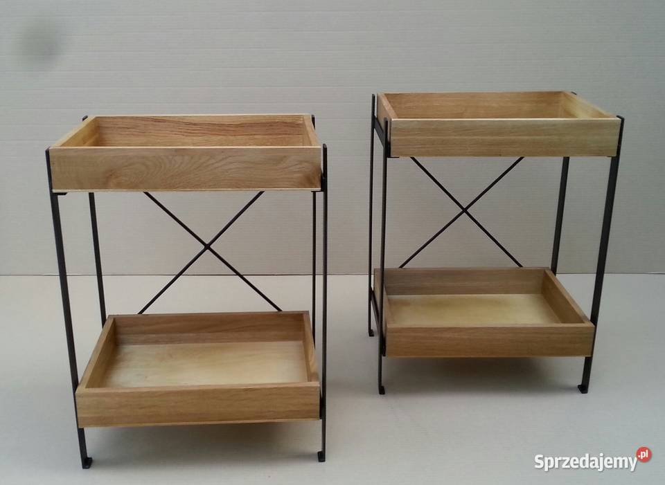 Barek półka regał pomocnik loft dąb 50cm