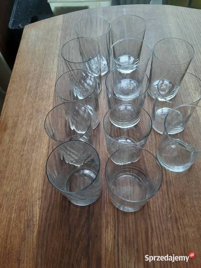 13 szklanek całość PRL warmińsko-mazurskie Morąg