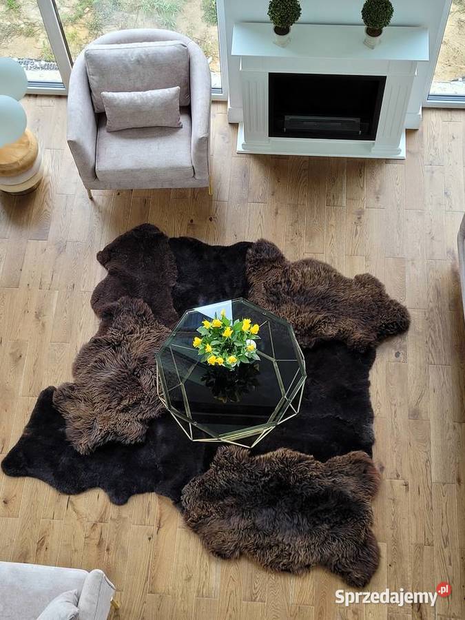 Designerski Dywan Ze Skór Owczych Naturalnych Szaflary sprzedam