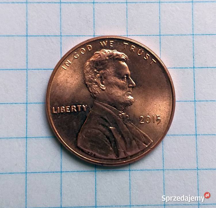 1 CENT ONE CENT 2015 USA Numizmatyka Piszczac