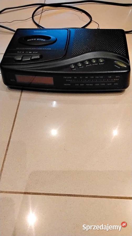 Radioodtwarzacz z Budzikiem na Kasety VHS Radioodtwarzacze Nowa Sól