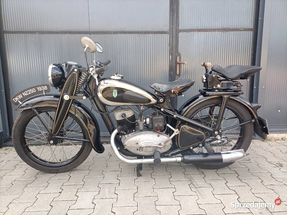 DKW NZ 250 1938r z dokumentami Padniewko