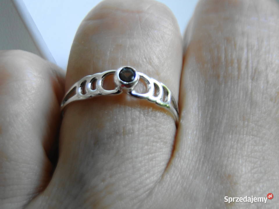 Stary śliczny pierścionek ze srebra Warszawa